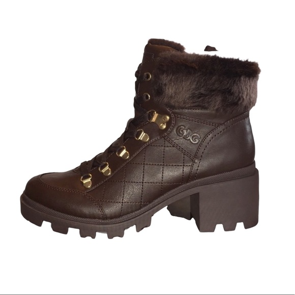 GBG Guess Lace Up Boots Size 9.5M Brand New - Picture 3 of 9